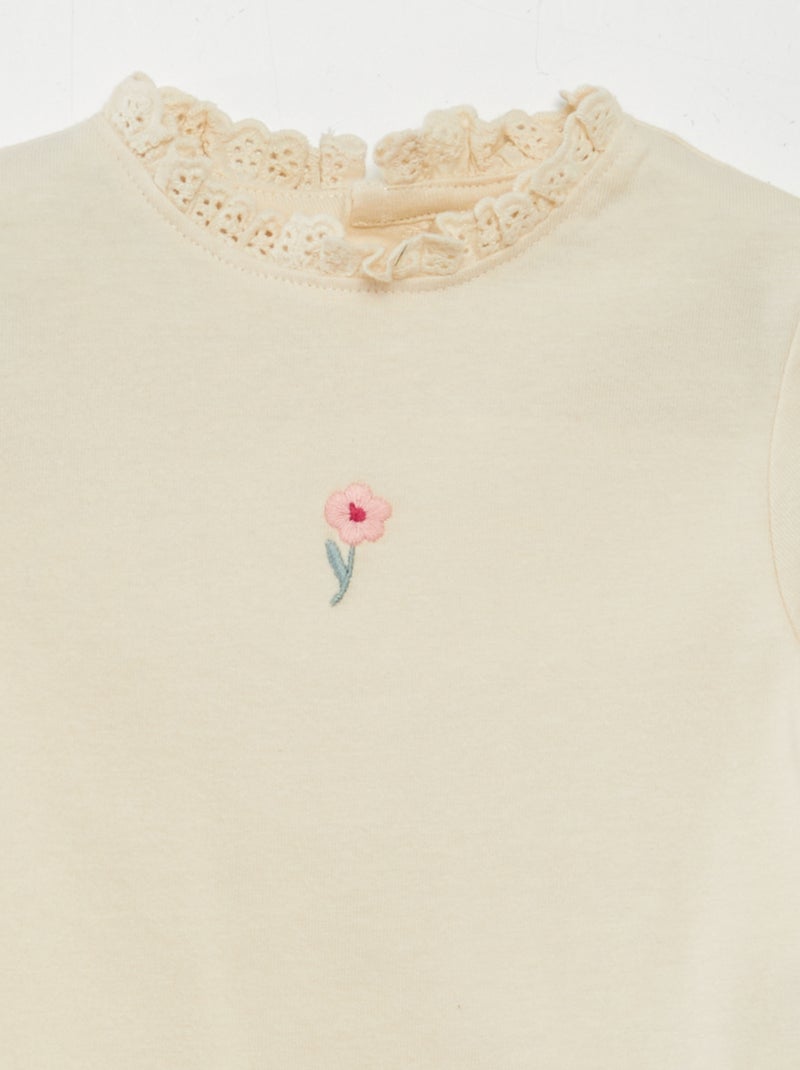 T-shirt en jersey Blanc - Kiabi