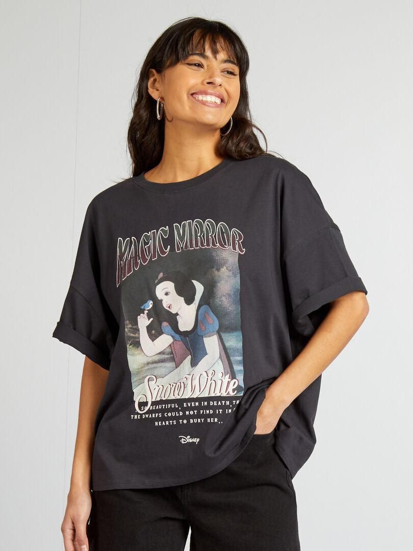 T-shirt en jersey 'Blanche-Neige' 'Disney' Gris - Kiabi