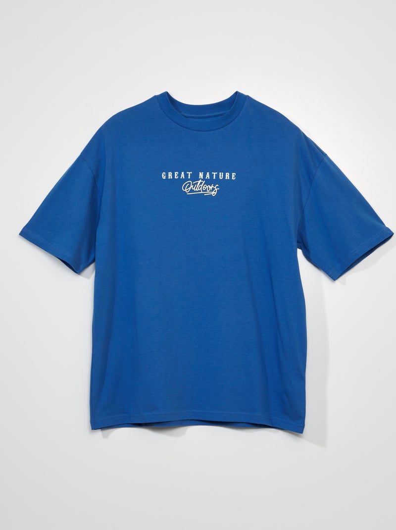 T-shirt en jersey Bleu - Kiabi