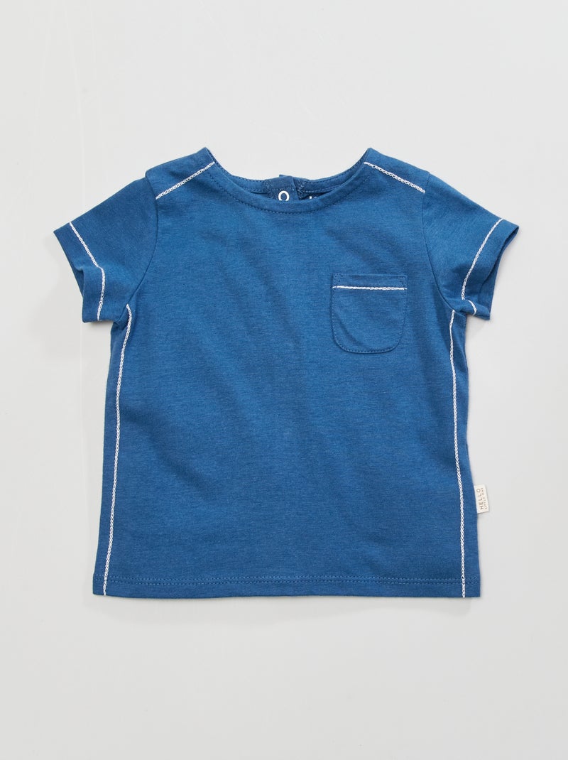 T-shirt en jersey Bleu - Kiabi