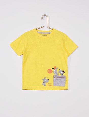 T-shirt en jersey 'chiens'