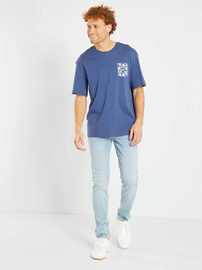 T-shirt en jersey chiné Vert - Kiabi