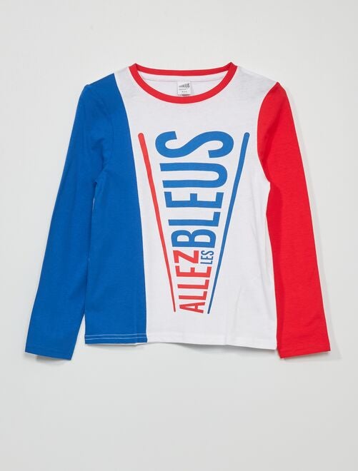 T-shirt en jersey color-block - Allez Les Bleus - Kiabi