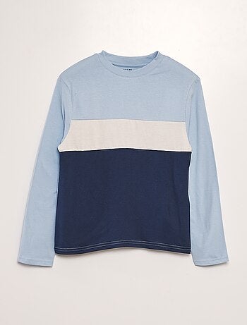 T-shirt en jersey color block