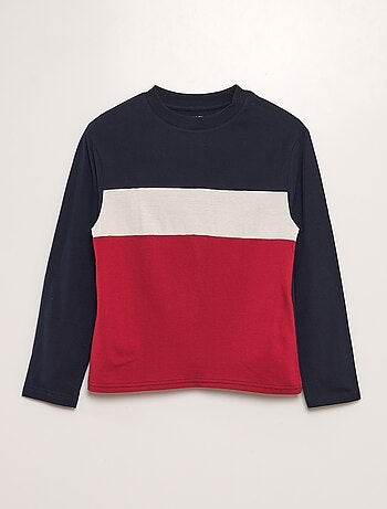 T-shirt en jersey color block