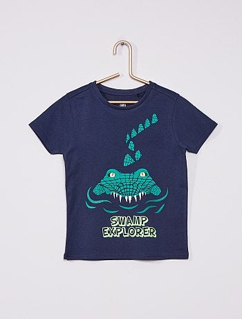 T-shirt en jersey 'crocodile'