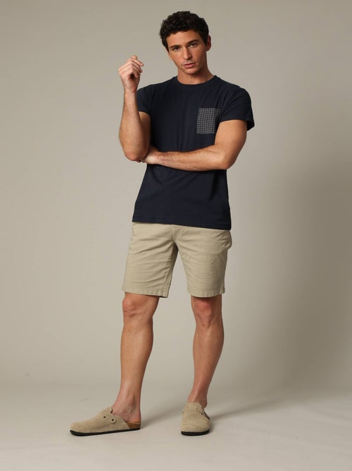 T-shirt en jersey de coton à manches courtes 'Deeluxe' - Kiabi
