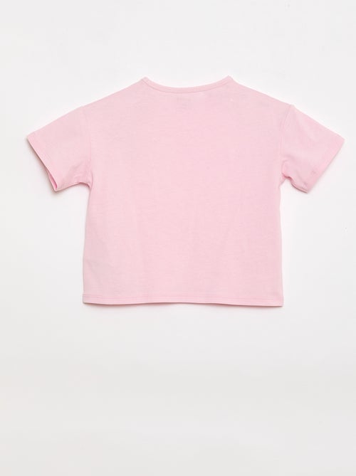 T-shirt en jersey de coton à patch cœur - Kiabi