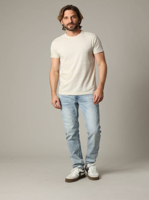 T-shirt en jersey de coton avec application printée zébrée 'Deeluxe' - Kiabi