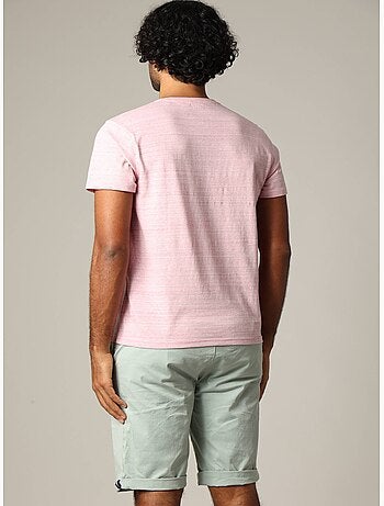 T-shirt en jersey de coton avec application printée zébrée 'Deeluxe'