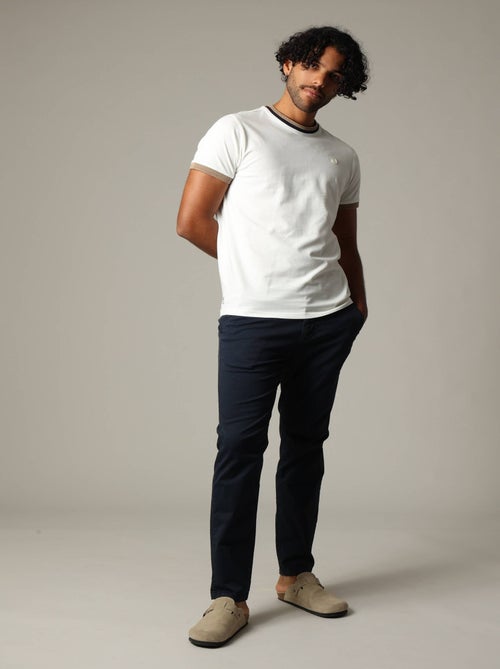 T-shirt en jersey de coton avec patch embossé 'Deeluxe' - Kiabi