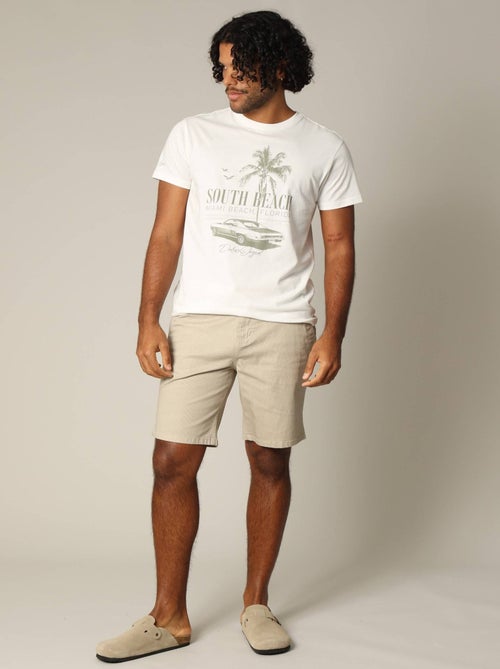T-shirt en jersey de coton avec print et manches courtes 'Deeluxe' - Kiabi