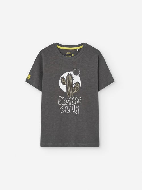 T-shirt en Jersey de Coton Imprimé - Kiabi