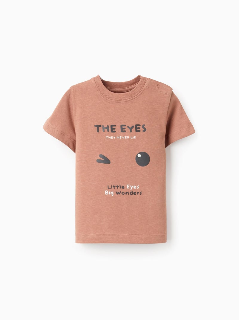 T-shirt en Jersey de Coton Marron - Kiabi