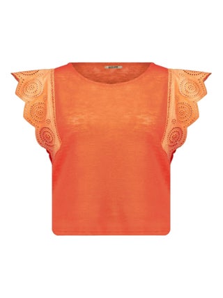 T-shirt en jersey effet lin 'Deeluxe'