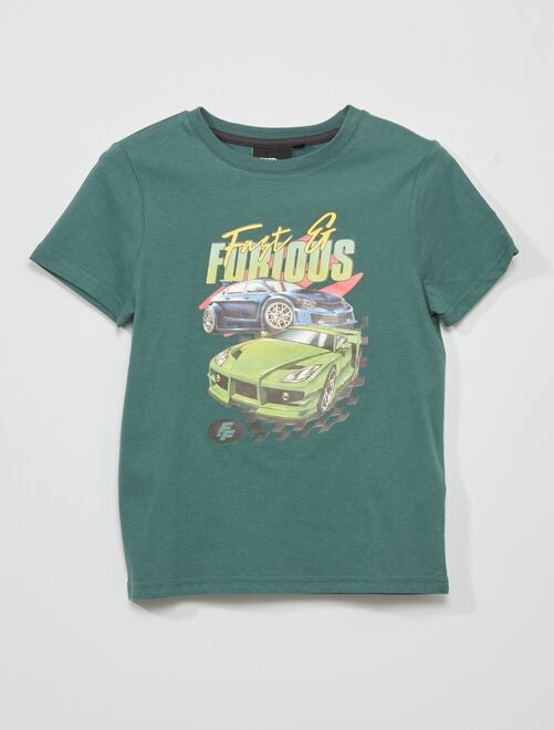 T-shirt en jersey 'Fast and furious' - Kiabi