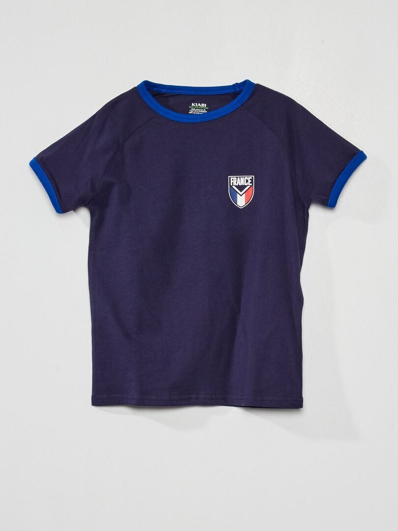 T-shirt en jersey Football Bleu - Kiabi