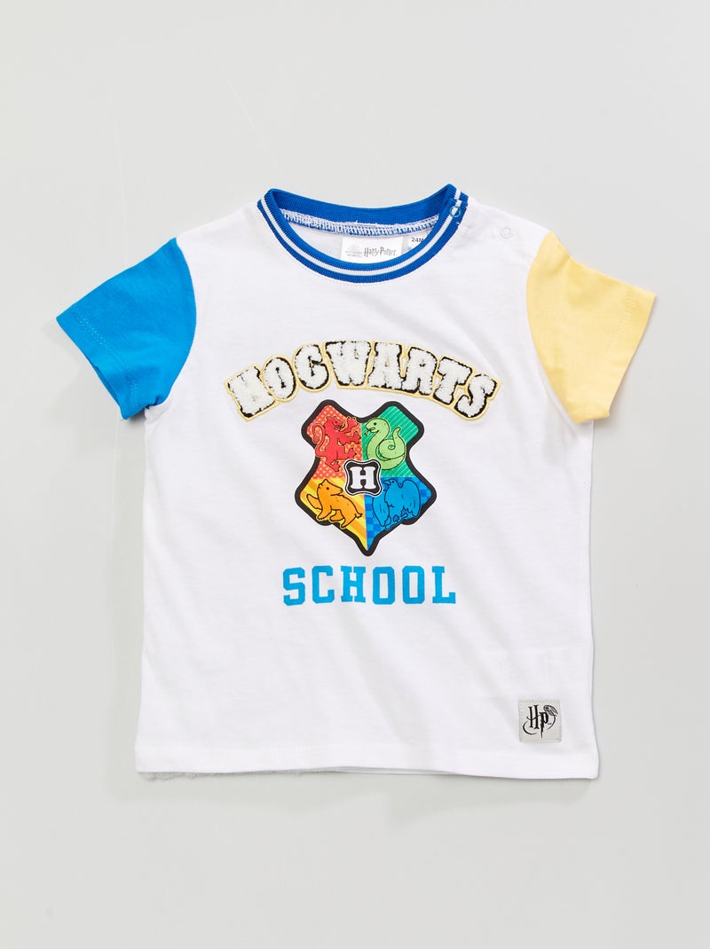 T-shirt en jersey 'Harry Potter' Bleu/jaune - Kiabi