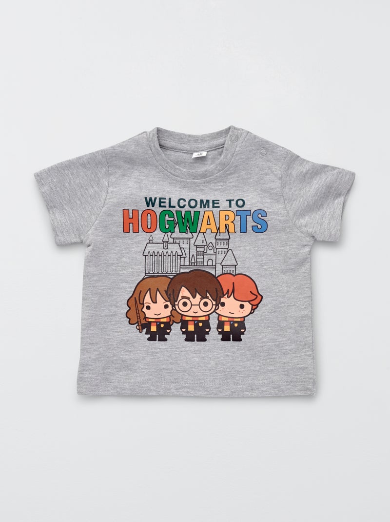 T-shirt en jersey 'Harry Potter' gris chiné - Kiabi