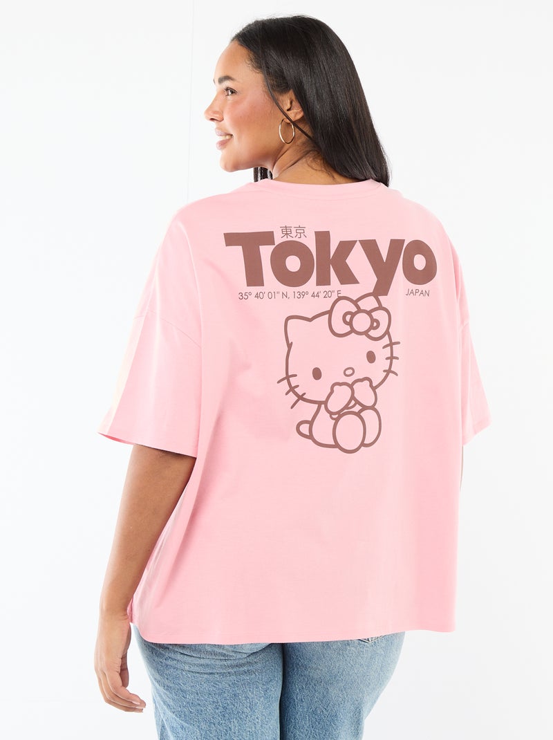 T-shirt en jersey 'Hello Kitty' Rose - Kiabi