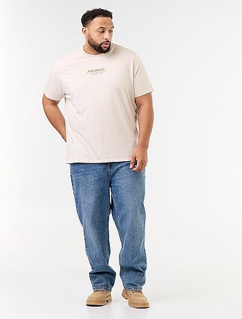 T-shirt en jersey imprimé à manches courtes