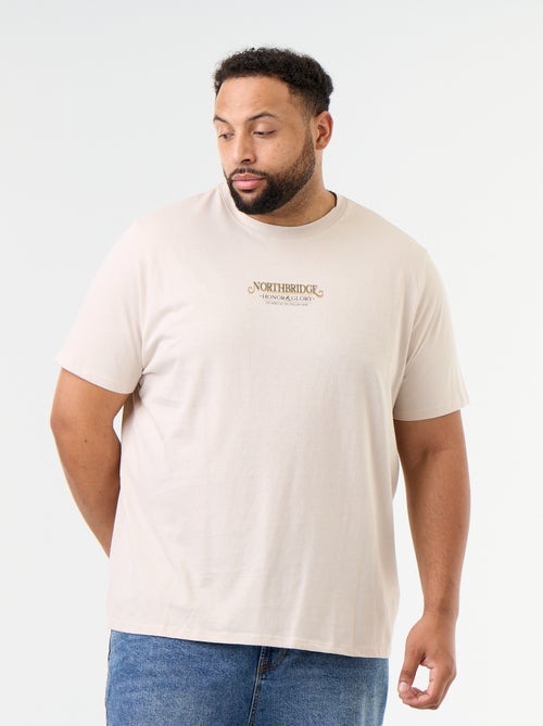 T-shirt en jersey imprimé à manches courtes - Kiabi