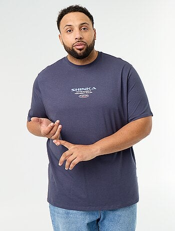 T-shirt en jersey imprimé à manches courtes