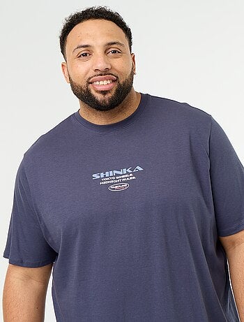 T-shirt en jersey imprimé à manches courtes