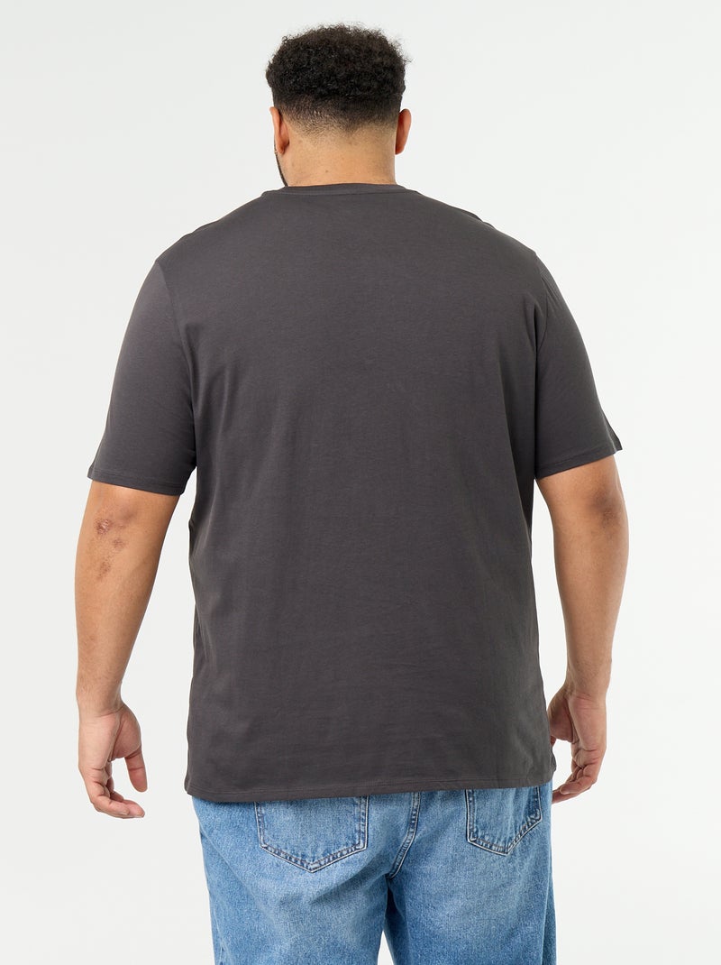 T-shirt en jersey imprimé à manches courtes Gris - Kiabi