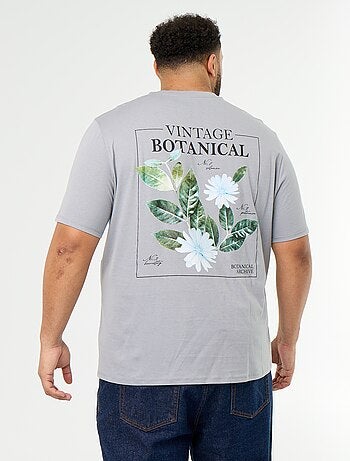 T-shirt en jersey imprimé à manches courtes
