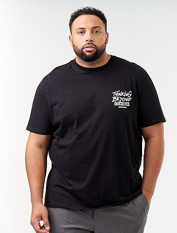 T-shirt en jersey imprimé à manches courtes