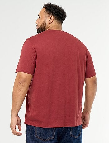 T-shirt en jersey imprimé à manches courtes