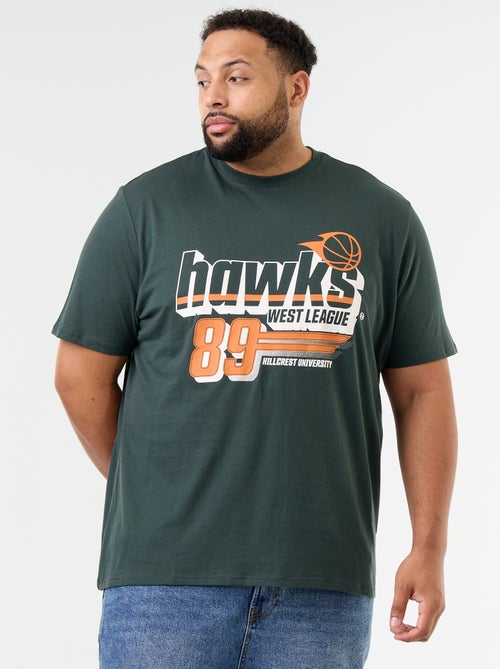 T-shirt en jersey imprimé à manches courtes - Kiabi