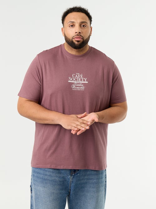 T-shirt en jersey imprimé à manches courtes - Kiabi