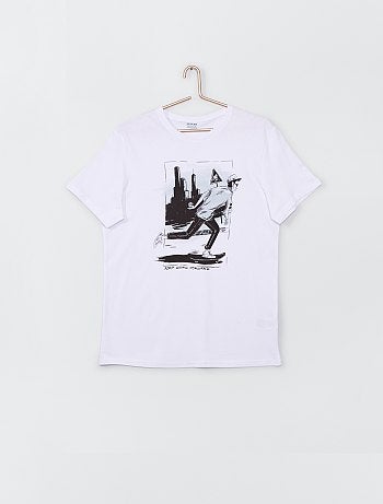 T-shirt en jersey imprimé