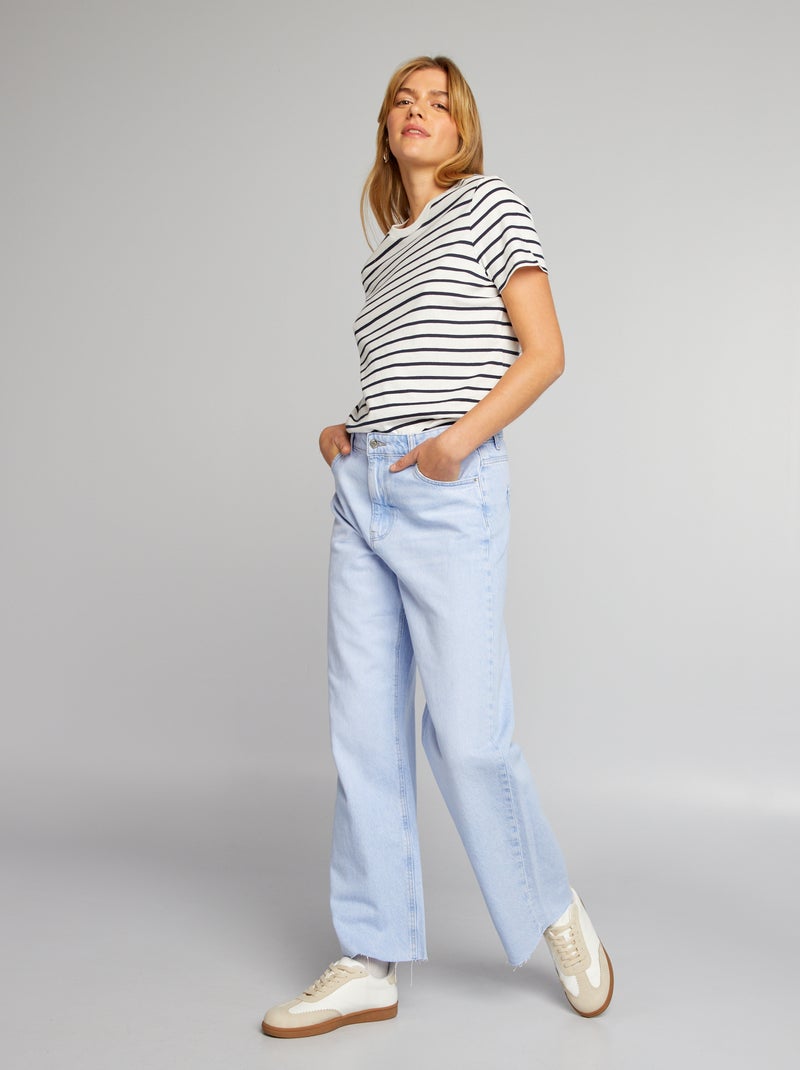 T-shirt en jersey imprimé Blanc - Kiabi