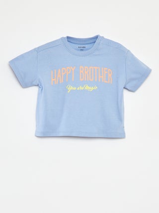 T-shirt en jersey imprimé