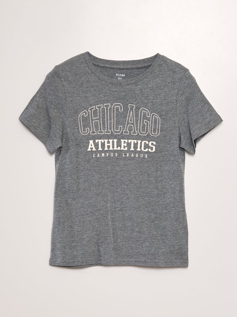 T-shirt en jersey imprimé Gris - Kiabi