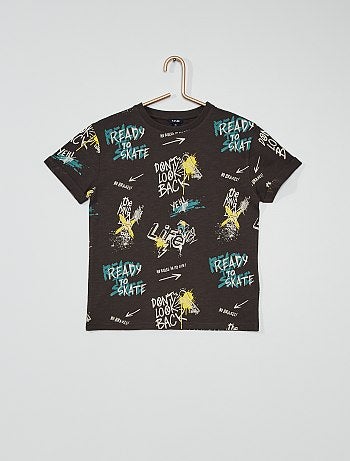 T-shirt en jersey imprimé