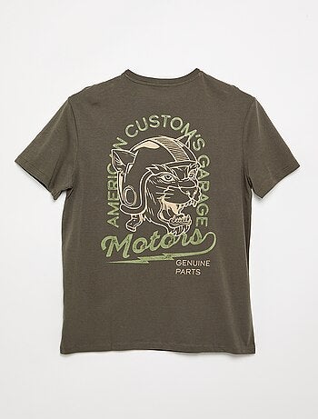 T-shirt en jersey imprimé homme à col rond