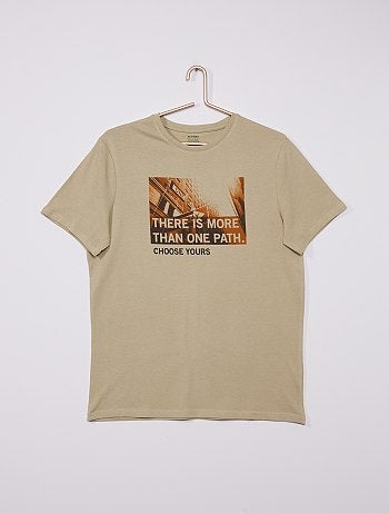 T-shirt en jersey imprimé