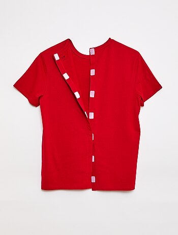 T-shirt en jersey imprimé pour homme à col rond