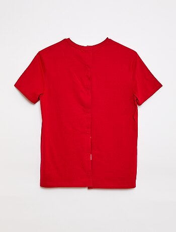 T-shirt en jersey imprimé pour homme à col rond
