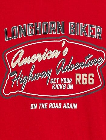 T-shirt en jersey imprimé pour homme à col rond