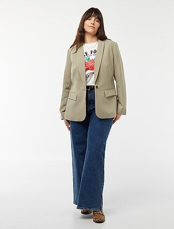 T-shirt en jersey imprimé 'rose' devant