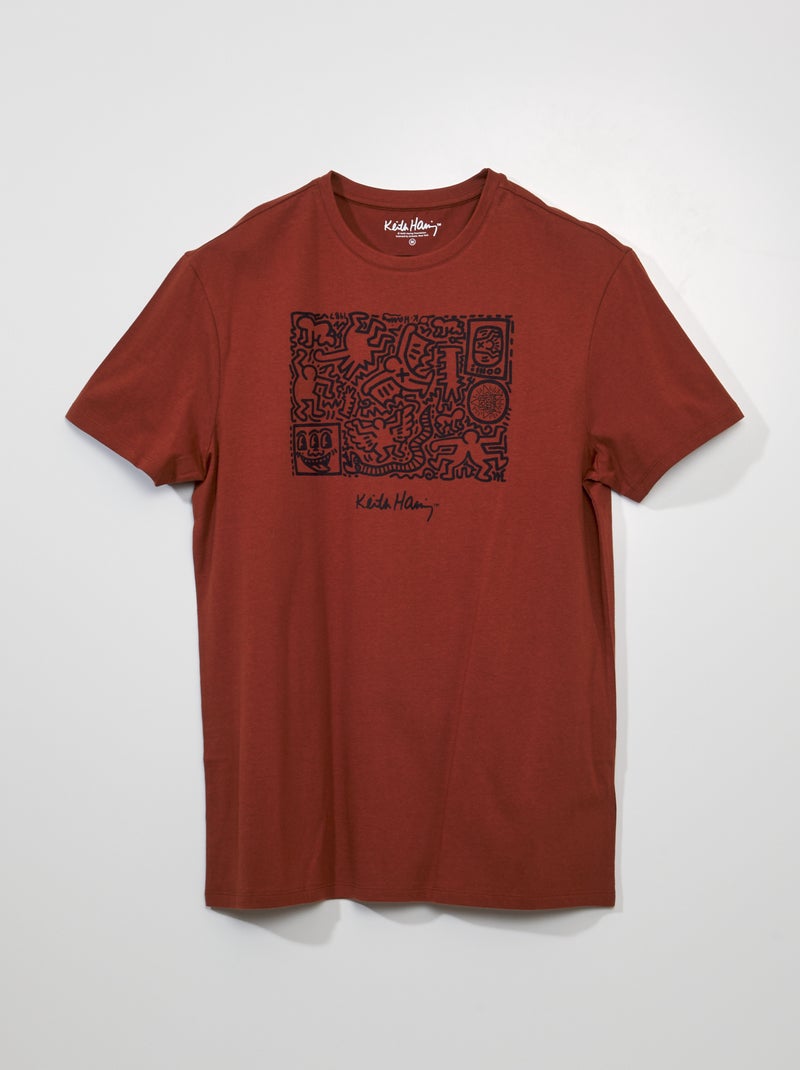 T-shirt en jersey 'Keith Haring Foundation' noir - Kiabi