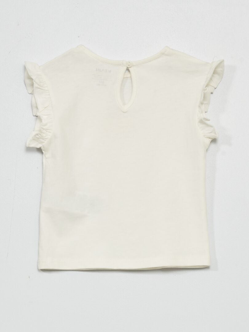 T-shirt en jersey + legging - 2 pièces Blanc/vert - Kiabi