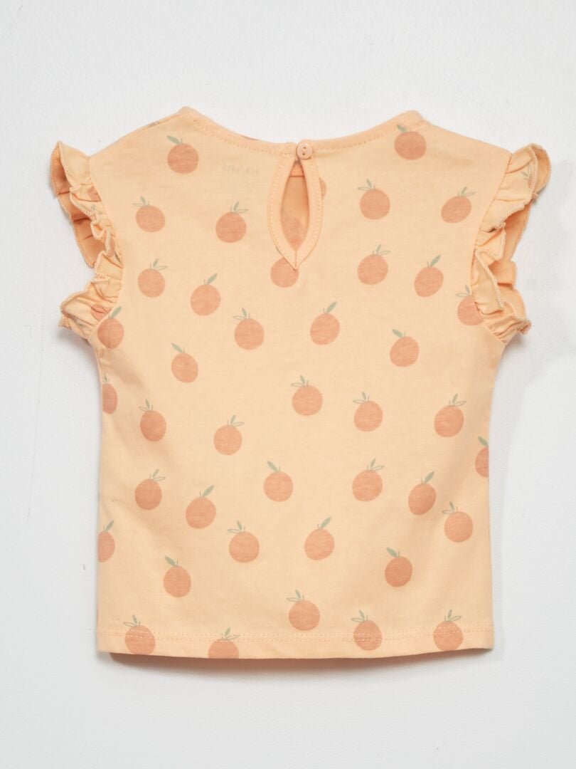 T-shirt en jersey + legging - 2 pièces Orange - Kiabi