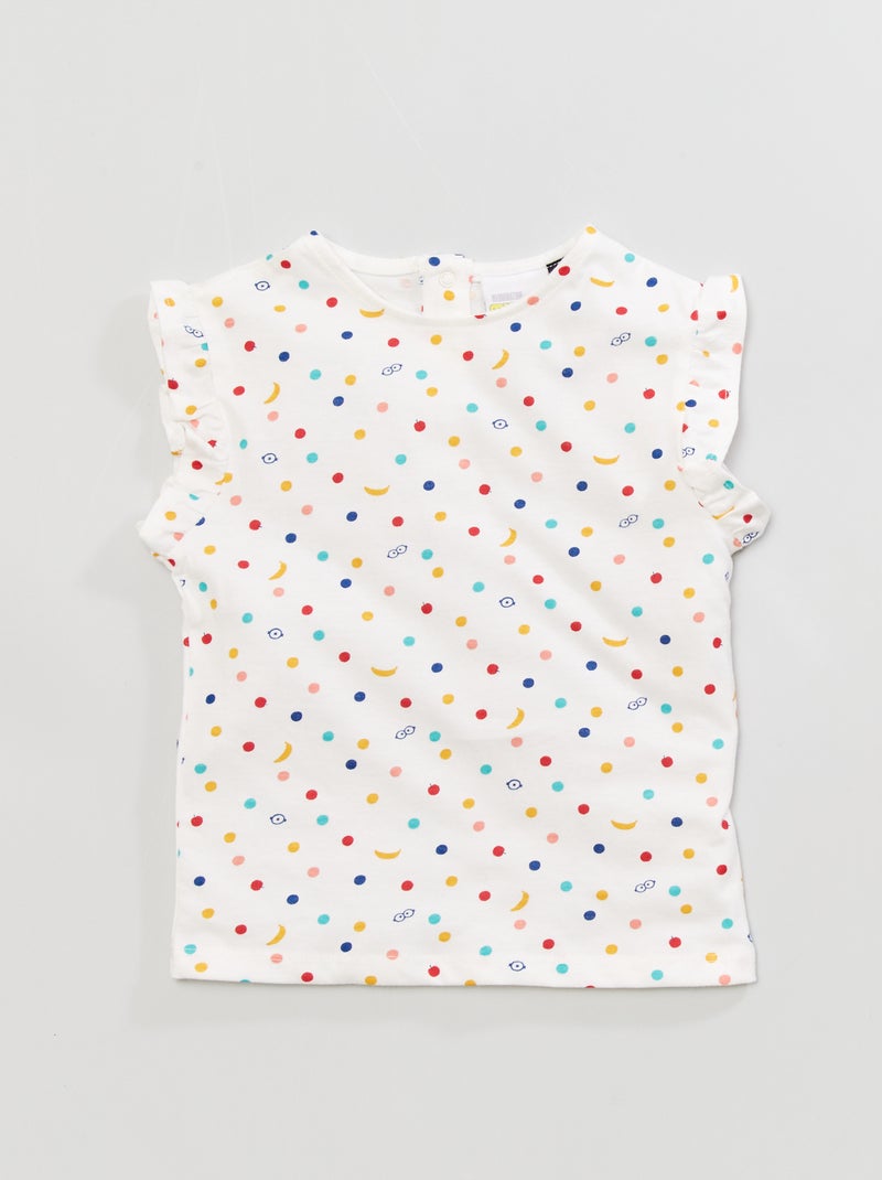 T-shirt en jersey 'Les Minions' Blanc - Kiabi