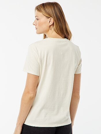 T-shirt en jersey manches courtes